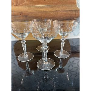 Set of Four Vintage Champagne Coupes By Rock Sharpe